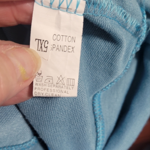 Women's plus size 5XL. "MY Thick Is Beautiful" slate blue nwot pull over hoodie. - Picture 5 of 9